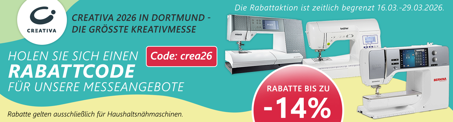 Creativa Messe 2026 Dortmund 16.03.26