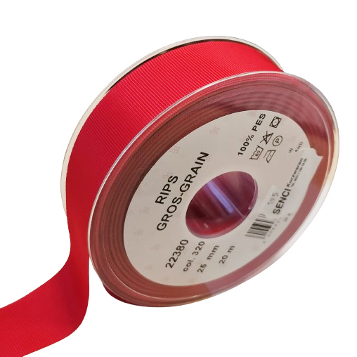 Ripsband Polyester 25mm / Rolle 20m