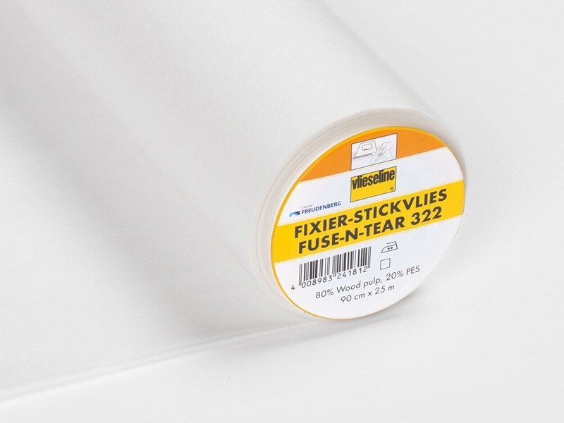 Stickvlies Fixier-Stickvlies um Sticks auf elastischen Stoffen zu fixieren, Meterware
