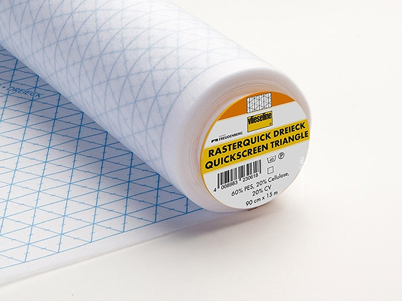 Patchworkeinlage Rasterquick Dreieck, Meterware