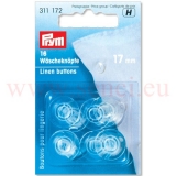 Prym Wscheknpfe Kunststoff Transparent 17mm / 311172