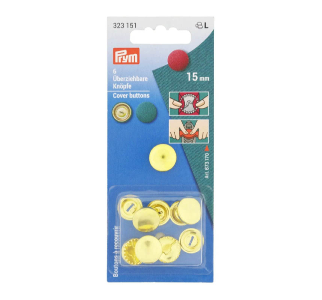 Prym berziehbare Knpfe 11mm / 323151