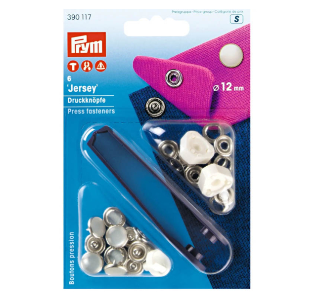 Prym Druckknpfe Jersey 12mm Perlkappe / 390117