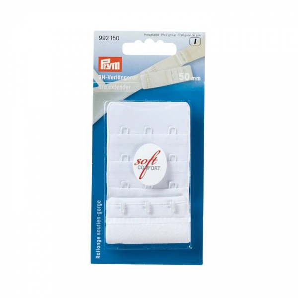 Prym BH-Verlngerer, 3x3 Haken, 50mm, wei
