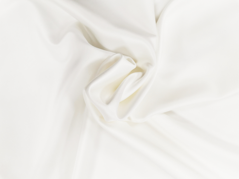 Krepp Satin Stoff weie Farbtne