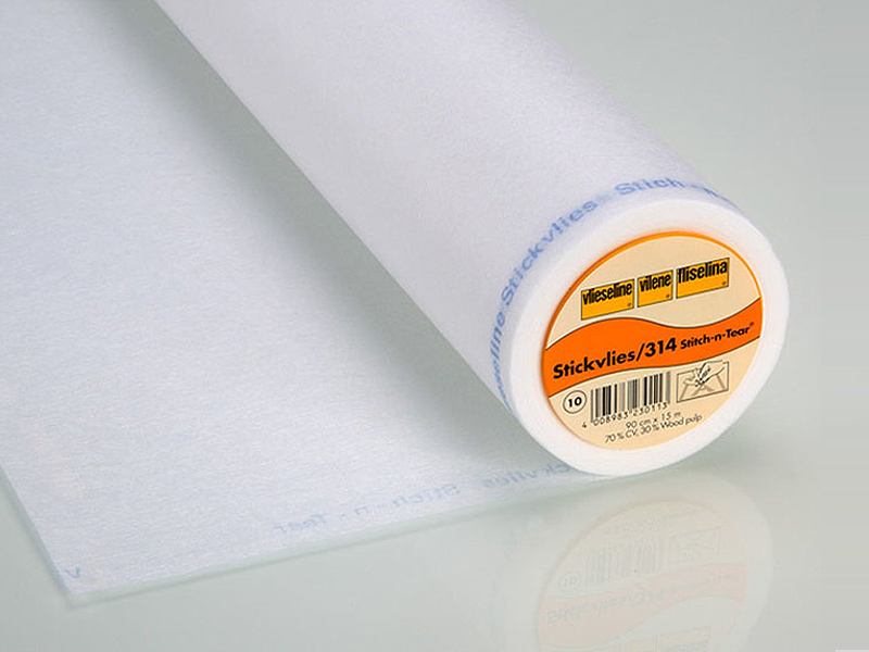 Vlieseline Stickvlies, 90 cm breit, wei, Meterware