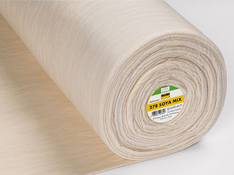 Vlieseline 278 SOYA-MIX leichtes Natur-Vlies Naturfarbe, Meterware
