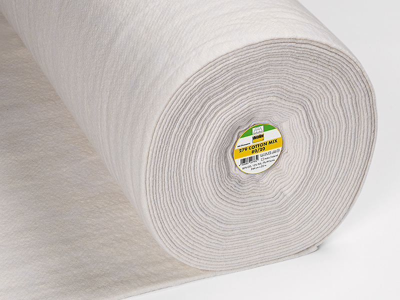 Vlieseline 279 COTTON MIX 80/20 244cm breit / Naturfarbe, Meterware
