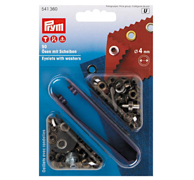 Prym sen 4 mm Innen  Silberfarbig / 541360