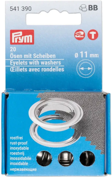 Prym sen mit Scheiben 11 mm, 20 Stck