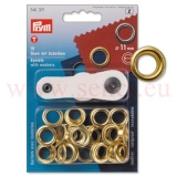 Prym sen 11 mm Innen  Goldfarbig / 541371
