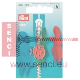 Prym Fashion-Zipper fr Kinder Rot/Altsilber