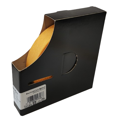 GolfBand Schrgband Baumwolle 40/20mm gefalzt BOX 20m