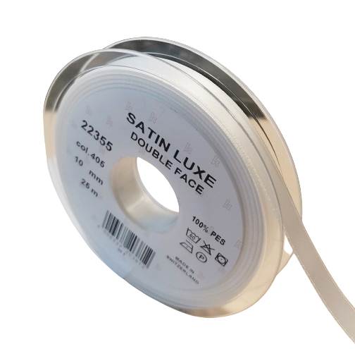 Satinband Double Face 10mm / Rolle 25m