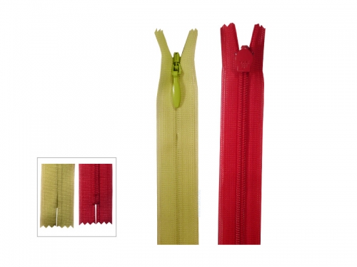 YKK verdeckter Reiverschluss (Kunststoffspirale, 22, 40, 60 cm)