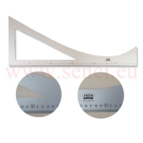 Reverswinkel / Kurvenlineal (Aluminium)