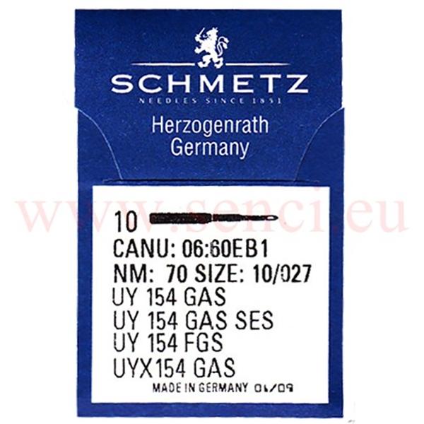 Schmetz Nhmaschinennadeln Gebogen UY 154 GAS / NC100-20 / Strke 70-100