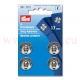 Prym Annhdruckknpfe Messing 17mm Silber