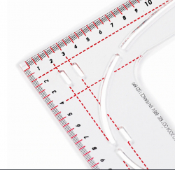PRYM Schneiderlineal 24 x 60 cm / 611499