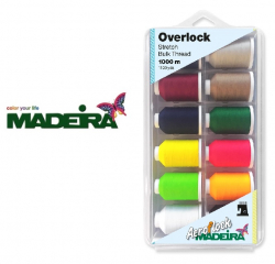 Madeira Aeroflock Blister Box 1000m - Madeira 12 Farben / Nr. 8095