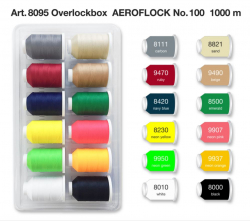 Madeira Aeroflock Blister Box 1000m - Madeira 12 Farben / Nr. 8095