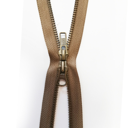 YKK Reiverschluss 120cm metall brniert 2 Weg teilbar /5mm