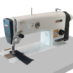 Pfaff 2081 Hochleistungs-Schnellnher ohne Fad. Absch. (6mm) komplett mit Tisch & Gestelle