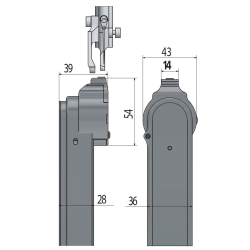 Juki Pfosten-Bett-Nhmaschine LU 2810 / Post Bed Industrienhmaschine