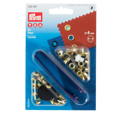 Prym sen 4 mm Innen  goldfarbig / 542401