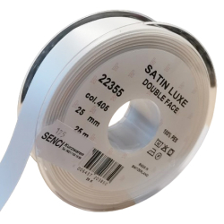 Satinband Double Face 25mm 25m Rolle